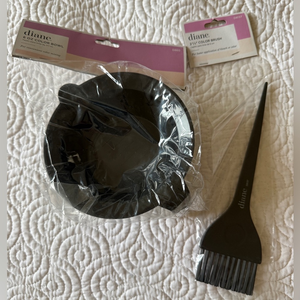 Diane Black Hair Color Bowl and Brush Set